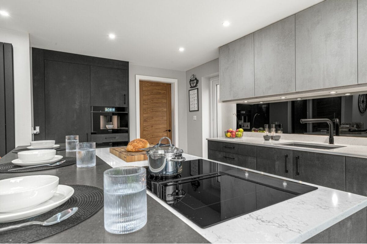 Grey Contemporary Kitchen in Ulverston Grey Modern Kitchen